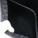 Christian Dior Trotter Canvas Chain Shoulder Bag Black Gold Auth 186061A-20
