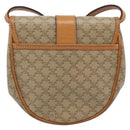 CELINE Macadam Canvas Shoulder Bag PVC Beige Gold Auth 186062A-3