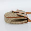 CELINE Macadam Canvas Shoulder Bag PVC Beige Gold Auth 186062A-4