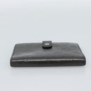 LOUIS VUITTON Monogram Mat Agenda PM Planner Cover Black R20932 LV Auth 186063A-4