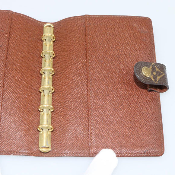 LOUIS VUITTON Monogram Agenda PM Day Planner Cover R20005 LV Auth 186064A