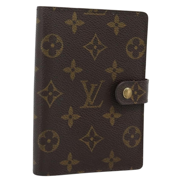 LOUIS VUITTON Monogram Agenda PM Day Planner Cover R20005 LV Auth 186064A