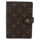 LOUIS VUITTON Monogram Agenda PM Day Planner Cover R20005 LV Auth 186064A-13