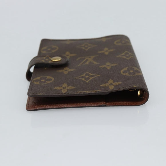 LOUIS VUITTON Monogram Agenda PM Day Planner Cover R20005 LV Auth 186064A