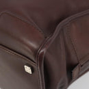 LOEWE Amazona 36 Handtas Leer Bruin Zilver Auth 186080V-9