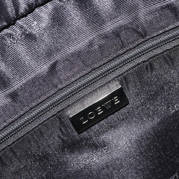 LOEWE Amazona 36 Handtas Leer Bruin Zilver Auth 186080V