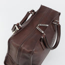 LOEWE Amazona 36 Handtas Leer Bruin Zilver Auth 186080V-6