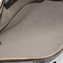 LOEWE Anagram Amazona 36 Hand Bag PVC Black Gold Auth 186081A-10