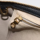 LOEWE Anagram Amazona 36 Hand Bag PVC Black Gold Auth 186081A-23
