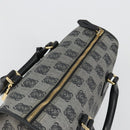 LOEWE Anagram Amazona 36 Hand Bag PVC Black Gold Auth 186081A-6