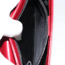 GUCCI Hand Bag Leather Red Silver Auth 186083-22
