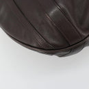 GUCCI Hand Bag Leather 2way Outlet Brown Silver 268641 Auth 186084A-16