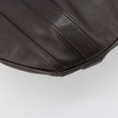 GUCCI Hand Bag Leather 2way Outlet Brown Silver 268641 Auth 186084A-18
