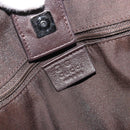 GUCCI Hand Bag Leather 2way Outlet Brown Silver 268641 Auth 186084A-10