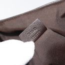GUCCI Hand Bag Leather 2way Outlet Brown Silver 268641 Auth 186084A-12