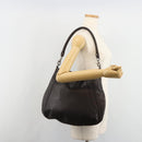 GUCCI Hand Bag Leather 2way Outlet Brown Silver 268641 Auth 186084A-25