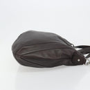 GUCCI Hand Bag Leather 2way Outlet Brown Silver 268641 Auth 186084A-3