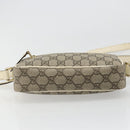 GUCCI GG Supreme Shoulder Bag PVC White Gold 201447 Auth 186085-5