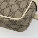 GUCCI GG Supreme Shoulder Bag PVC White Gold 201447 Auth 186085-16