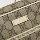 GUCCI GG Supreme Shoulder Bag PVC White Gold 201447 Auth 186085-18