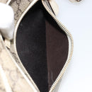 GUCCI GG Supreme Shoulder Bag PVC White Gold 201447 Auth 186085-24