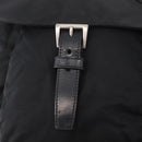 PRADA Shoulder Bag Nylon Black Silver Auth 186088A-9
