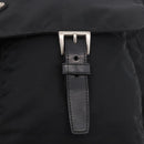 PRADA Shoulder Bag Nylon Black Silver Auth 186088A-19