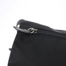 PRADA Shoulder Bag Nylon Black Silver Auth 186088A-20