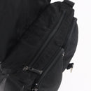 PRADA Shoulder Bag Nylon Black Silver Auth 186088A-10