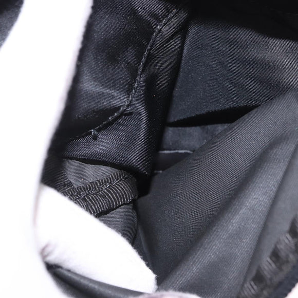 PRADA Shoulder Bag Nylon Black Silver Auth 186088A