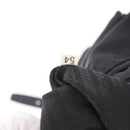 PRADA Shoulder Bag Nylon Black Silver Auth 186088A-12