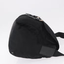 PRADA Shoulder Bag Nylon Black Silver Auth 186088A-3