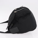 PRADA Shoulder Bag Nylon Black Silver Auth 186088A-4