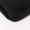PRADA Shoulder Bag Nylon Black Silver Auth 186089A-8