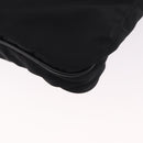 PRADA Shoulder Bag Nylon Black Silver Auth 186089A-17