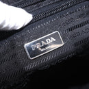 PRADA Shoulder Bag Nylon Black Silver Auth 186089A-19