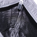 PRADA Shoulder Bag Nylon Black Silver Auth 186089A-20