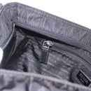 PRADA Shoulder Bag Nylon Black Silver Auth 186089A-22