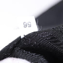 PRADA Shoulder Bag Nylon Black Silver Auth 186089A-12