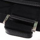 PRADA Shoulder Bag Nylon Black Silver Auth 186089A-10