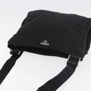 PRADA Shoulder Bag Nylon Black Silver Auth 186089A-6