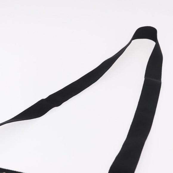 PRADA Shoulder Bag Nylon Black Silver Auth 186089A