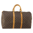 LOUIS VUITTON Monogram Keepall 50 Boston Bag M41426 LV Auth 186091A-1