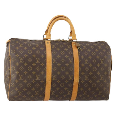 LOUIS VUITTON Monogram Keepall 50 Boston Bag M41426 LV Auth 186091A