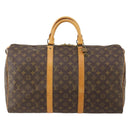 LOUIS VUITTON Monogram Keepall 50 Boston Bag M41426 LV Auth 186091A-13