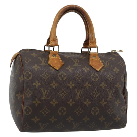 LOUIS VUITTON Monogram Speedy 25 Hand Bag M41528 LV Auth 186096