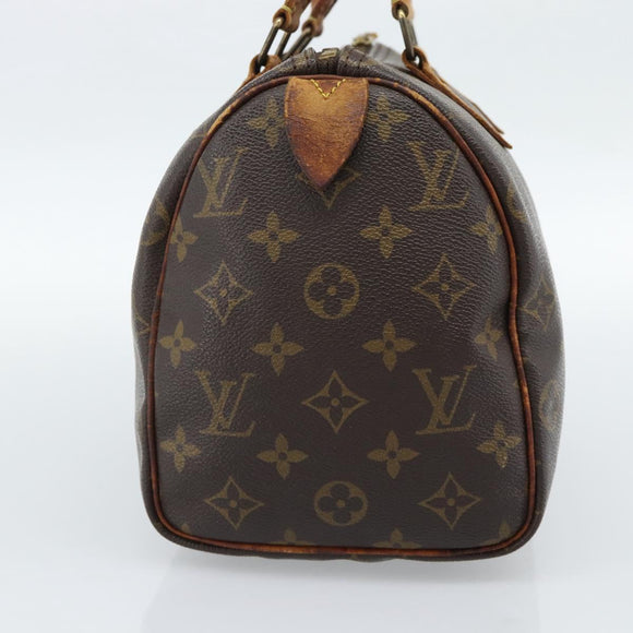 LOUIS VUITTON Monogram Speedy 25 Hand Bag M41528 LV Auth 186096