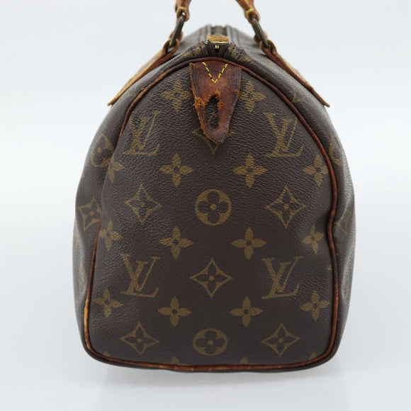 LOUIS VUITTON Monogram Speedy 25 Hand Bag M41528 LV Auth 186096
