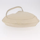 GUCCI Bamboo Hand Bag Leather 2way White Gold 169976 Auth 186098A-5