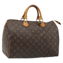 LOUIS VUITTON Monogram Speedy 35 Hand Bag M41524 LV Auth 186099A-1
